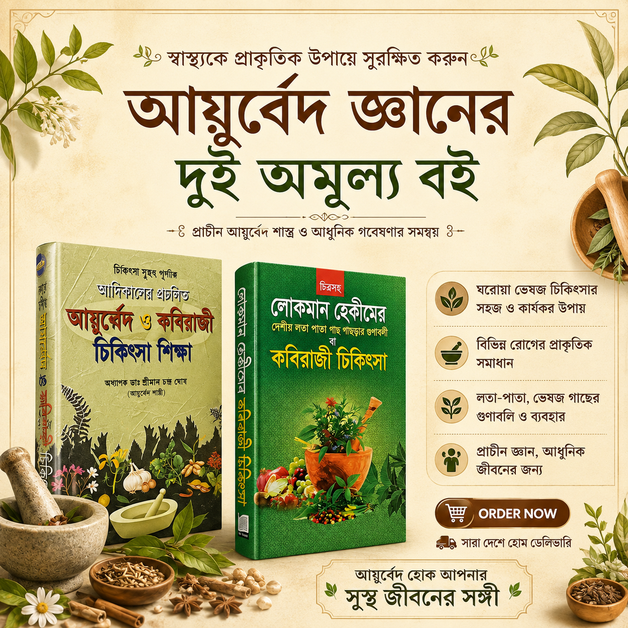 আয়ুর্বেদ  চিকিৎসা  এর ২  বেস্টসেলিং বই
